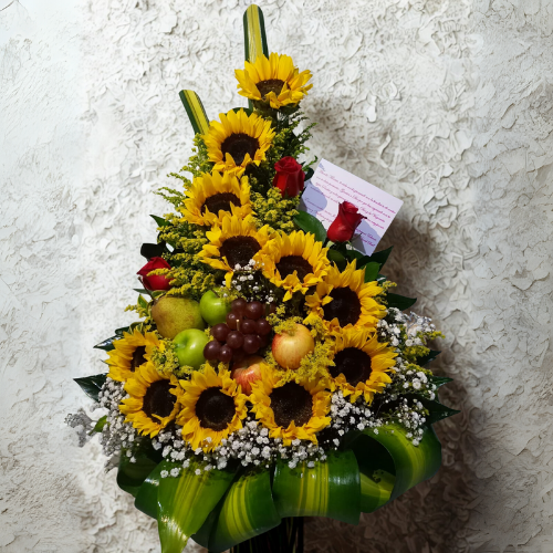 Arreglo Floral Dorado