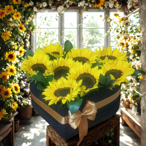 Arreglo con Girasoles Soleil 🌻☀️ — Luz y Alegría en Cada Flor