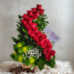 Arreglo con Rosas en Espiral