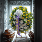 Corona funebre estamos contigo