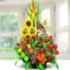Arreglo Floral con Frutas Trópico