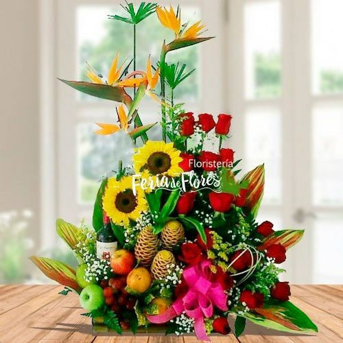 Floral Arrangement with Special Fruits