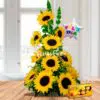 Arrangement with Halo Sunflowers