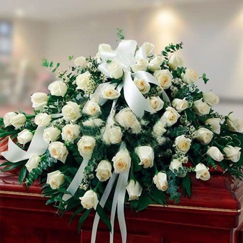 Funeral Arrangement Covers Mercy Box