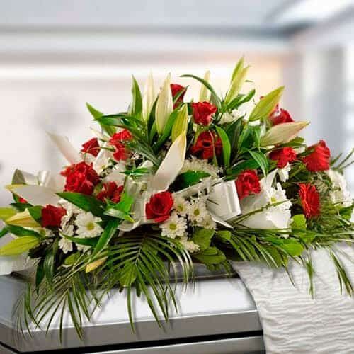 Funeral Arrangement Covers Paradise Box