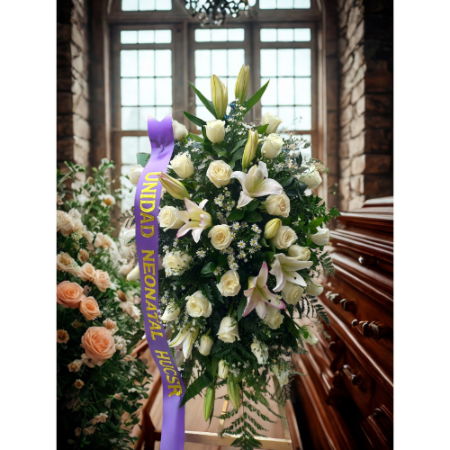 🕊️🌹 Pedestal Fúnebre Salvación – Un Último Adiós con Amor y Paz 🤍🌿