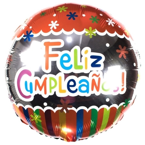 Happy Birthday Metallic Balloon