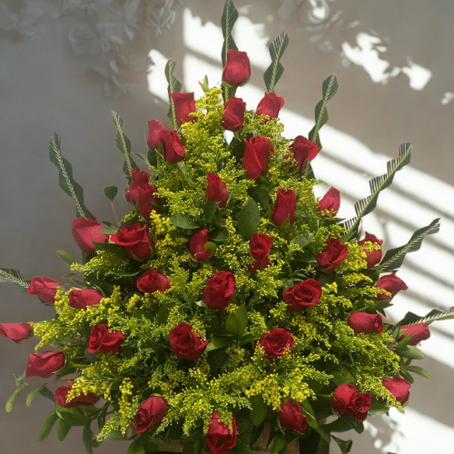 Arreglo Floral con Rosas Cupido 3