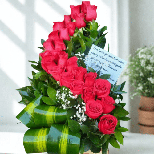Floral Arrangement with Volute Roses