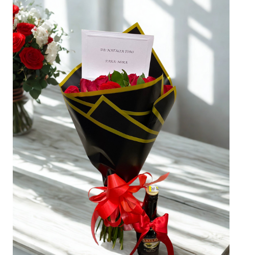 ✨Bouquet de Rosas y Baileys 🌹🍹
