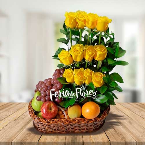 Floral Arrangement With Paradise Fruits