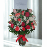 Jarron 18 rosas