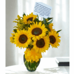 jarron 12 girasoles