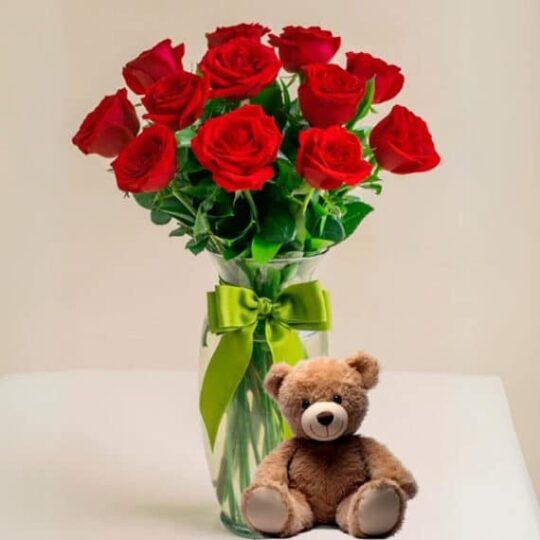 Jarrón Te Adoro 🌹🐻