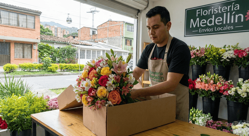 cuerpo envia flores a medellin