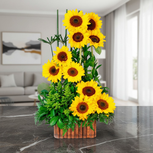 Arrangement with Summer Sunflowers
